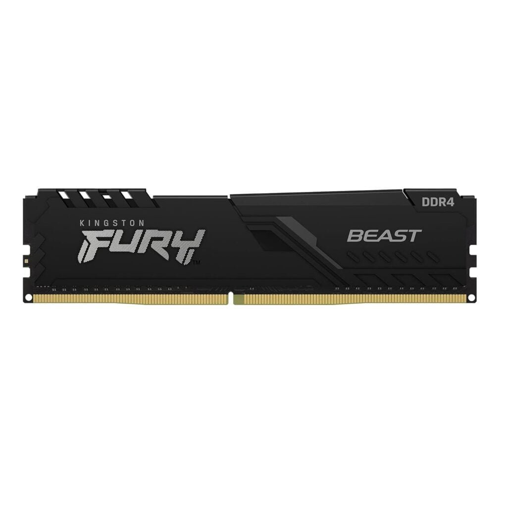 Kingston Fury Beast 16GB 3200MHz DDR4 CL16 Desktop Memory Single Stick KF432C16BB/16, Black